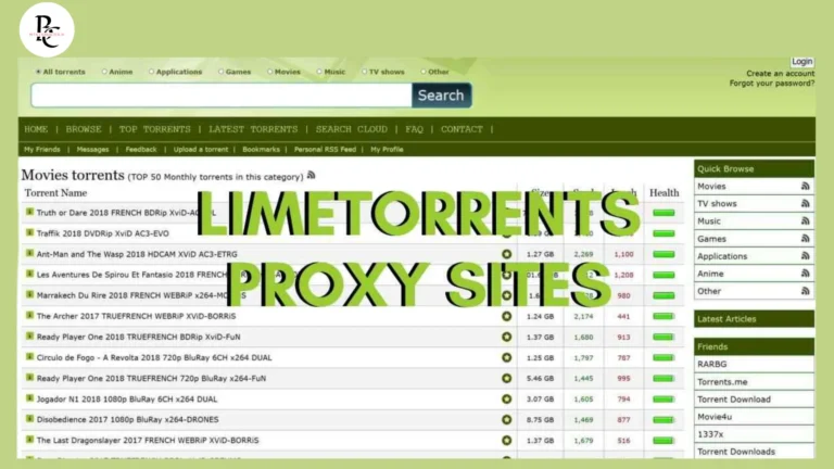 LimeTorrent Proxy site